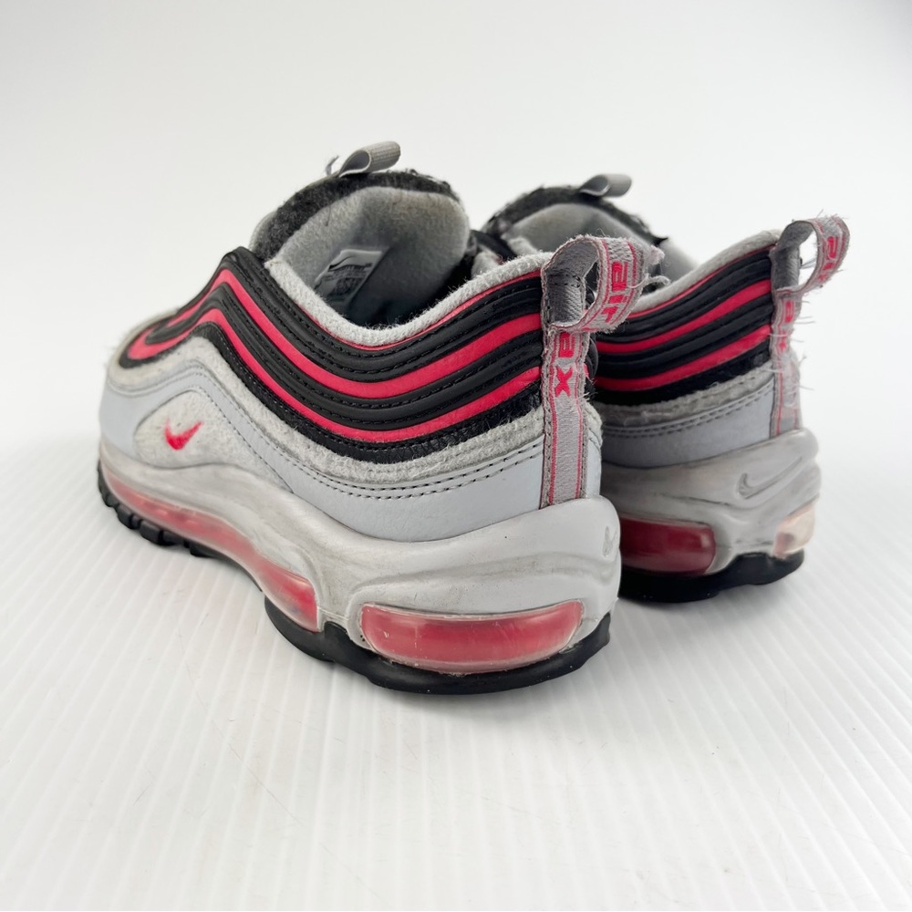 Nike Air Max 97 Felt Wolf Gray Orbit Red Athletic Sneakers Shoes Youth - Picture 3 of 6
